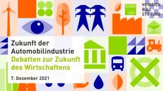 Grafik mit dem Schriftzug "Zukunft der Automobilindustrie"