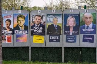 Wahlplakate der Präsidentschaftskandidaten 2022