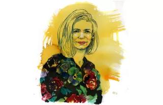 Anna Cavazzini Aquarell-Portrait von Anna Cavazzini