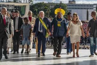 Erster Tag des Jahres 2023, Präsident Lula in seiner 3. Amtszeit in Brasilien