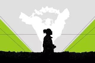 Umriss einer Frauensilhouette Umriss einer Frauensilhouette