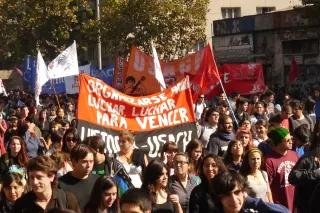 studenten protest chile