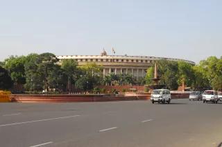 Das indische Parlament in Neu Delhi Das indische Parlament in Neu Delhi