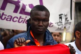 Demonstration für Bleiberecht in Berlin