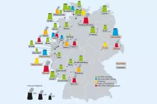 Grafik: Kohlekraftwerke in Deutschland