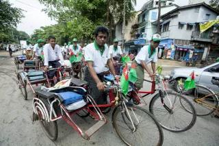 men on bikes