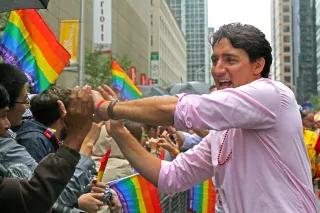 Justin Trudeau at the 2015 Pride Parade Toronto Justin Trudeau at the 2015 Pride Parade Toronto.