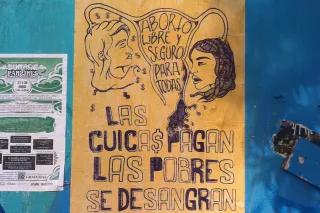 Plakat in Santiago de Chile