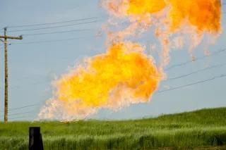 Gas ist kein klimafreundlicher Energieträger brennendes erdgas