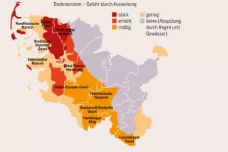 Ausschnitt aus der Grafik: Facetten der Erosion in Schleswig-Holstein