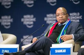Der südafrikanische Präsident Jacob Zuma Der südafrikanische Präsident Jacob Zuma