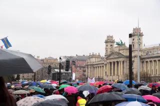 Protest in Hungary 2016