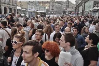 Demonstration für Blogger und Aktivisten Alexei Navalny, aufgenommen Juli 2013 Demonstration für Blogger und Aktivisten Alexei Navalny, aufgenommen Juli 2013