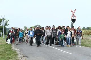 Migrants in Hungary near the Serbian border (August 25, 2015) Migrants in Hungary near the Serbian border (August 25, 2015)