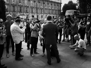 Russia 4 Love - 10 A demonstration opposite Downing Street in September 2013, to protest Vladimir Putin's signing into law the prohibition of 'promotion' of homosexuality in Russia.