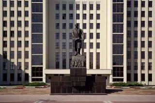 minsk: lenin Statue von Lenin in Minsk