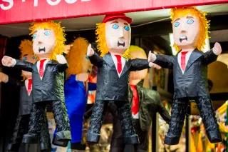 Donald Trump Pinatas in einem Geschäft in den USA