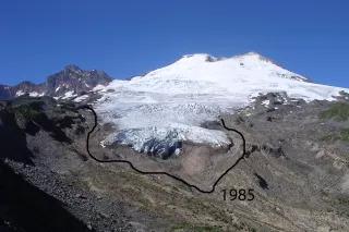 Die Folgen des Klimawandels Der Easton-Gletscher verlor innerhalb von 15 Jahren 255 m Länge