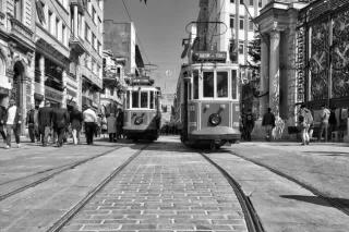 İstiklal Caddesi Straßenbahnen in Istanbul