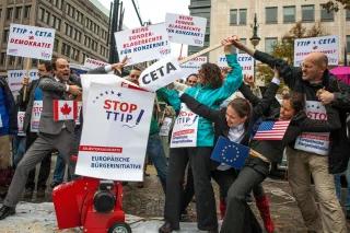 Protest against TTIP and CETA in Berlin
