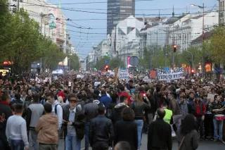 Proteste in Belgrad