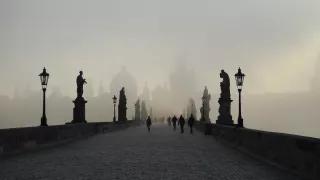 Prague: Charles Bridge in the Mist (Explored)
