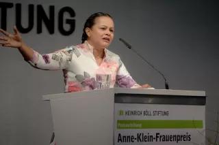 Mayerlis Angarita Roble Mayerlis Angarita Roble bei ihrer Rede