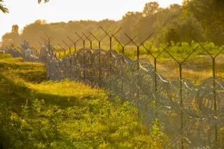 Ungarische Grenze zu Serbien im August 2015 Ungarische Grenze zu Serbien im August 2015