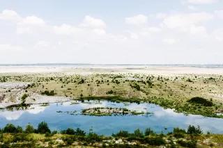 Ostdeutschland: Lausitz. Foto von einem See