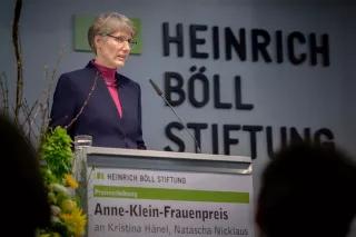 Anne-Klein-Frauenpreis 2019: Natascha Nicklaus Anne-Klein-Frauenpreis 2019: Die Gewinnerinnen Natascha Nicklaus hält ihre Dankesrede