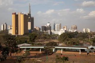 Das Stadtzentrum von Nairobi