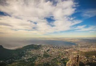 Kapstadt, Südafrika Blick vom Tafelberg auf Kapstadt, Südafrika