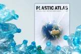 Cover Plastic Atlas with plastic bottles in front