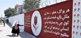 Mural of a tulip by the ArtLords in Kabul
