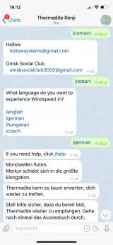 Screenshot eines Telegramchats mit dem Bot "Themadite Renji"