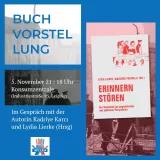 Buchvorstellung "Erinnern Stören" am 5. November 2021