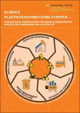 Grafik Infobrief Plastikverschmutzung. Kreislauf aus Produktion, Nutzung und Verbrauch, Abfallmanagement und Recycling, Abfallentsorgung, Rohstoffgewinnung 