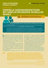 Titelblatt: Sinnvolle Auseinandersetzung mit konfliktbezogener sexueller Gewalt
