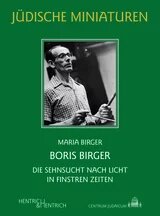 Buchcover mit grünem Hintergrund, zentral ein Schwarz-Weiß-Foto von Boris Birger mit Brille, Hemd und Pinsel in der Hand.