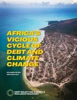 Cover: Aerial view of a densely built coastal town in Africa, next to the sea and forested inland. Text is overlaid on the image.