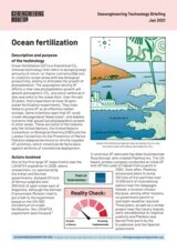Cover Factsheet Ocean Fertilisation