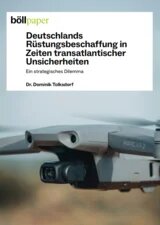 Cover Policy Paper "Deutschlands Rüstungsbeschaffung in Zeiten transatlantischer Unsicherheiten"