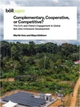 Study cover titled “Complementary, Cooperative, or Competitive?” above aerial view of forest and solar panel installation.
