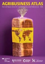 Book cover showing a loaf of bread wrapped in a world map, with the title “Agribusiness Atlas 2026” above.