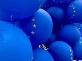 Selbstverständlich Europäisch - Blaue Ballons mit EU Sternchen