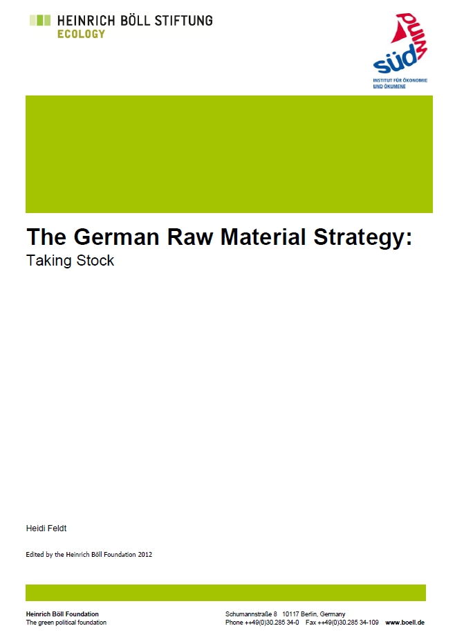 The German Raw Material Strategy Taking Stock Heinrich Böll Stiftung