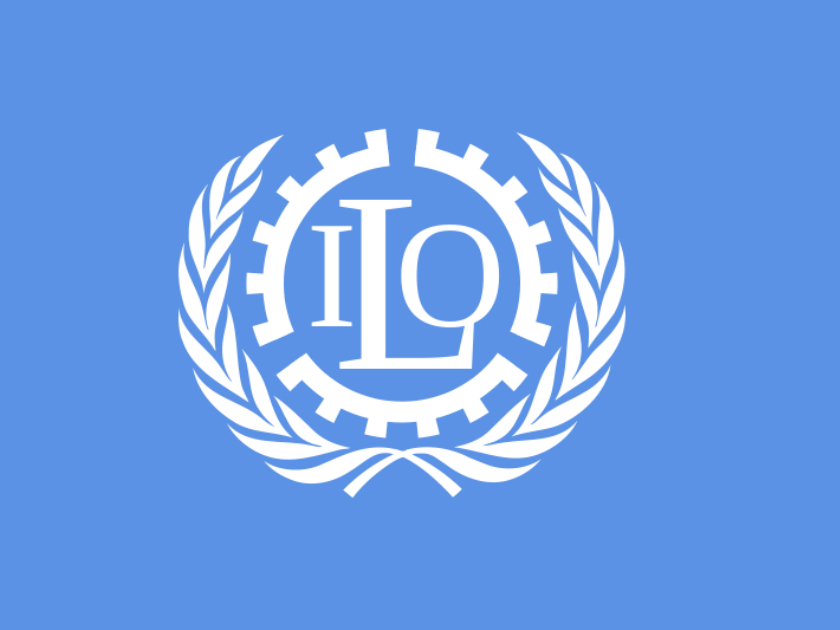 Flag of ILO, International Labour Organization Flagge der ILO, International Labour Organization