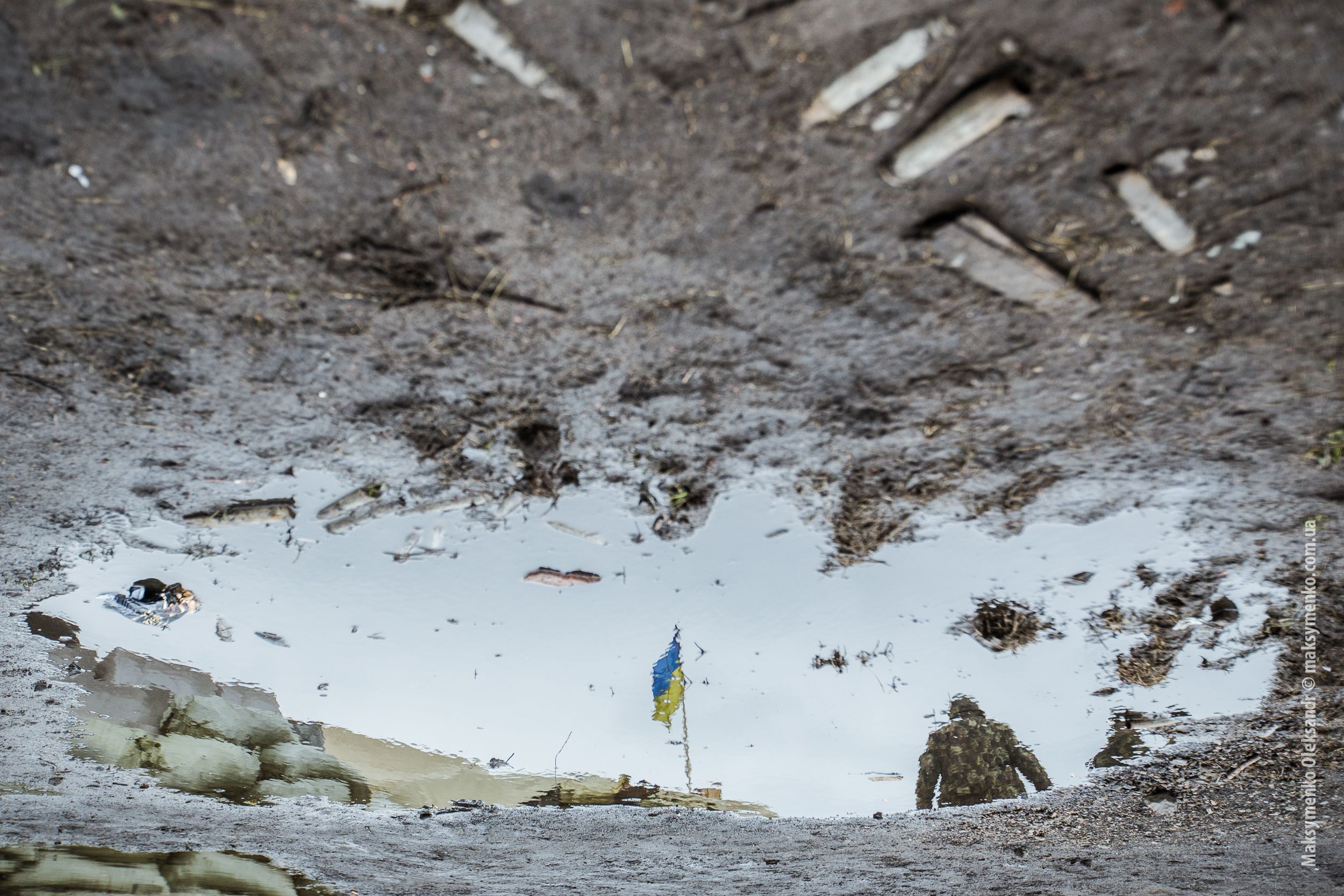 Ukrainischer Soldat in der Nähe von Sloviansk Ukrainischer Soldat in der Nähe von Sloviansk