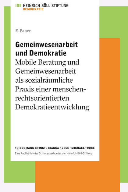 Gemeinwesenarbeit und Demokratie HeinrichBöllStiftung