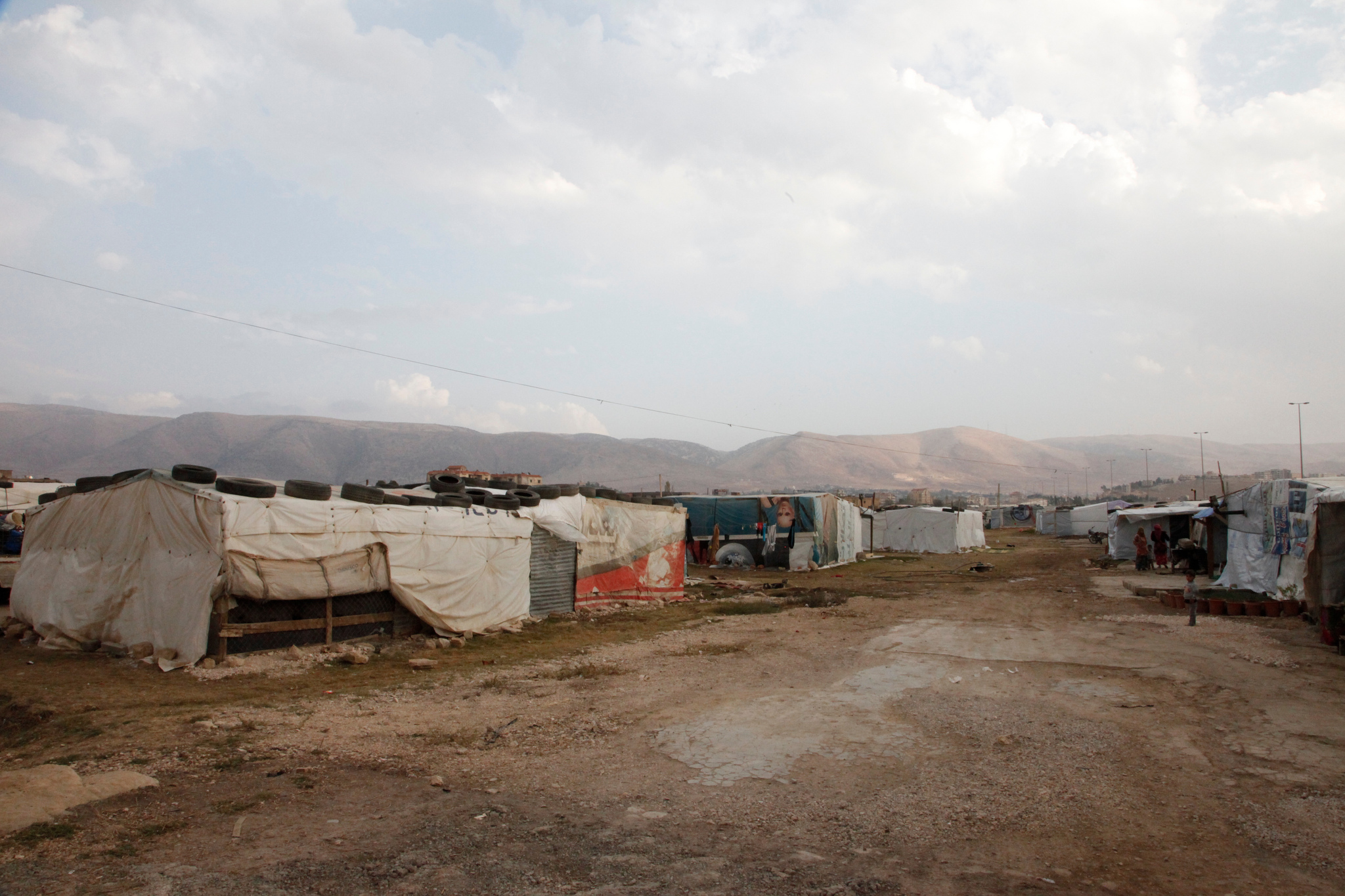 Tented settlement' in Lebanon's Bekaa valley